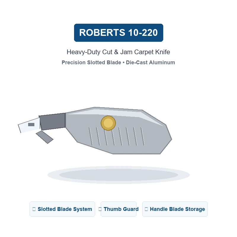 ROBERTS 10-220 Cut & Jam Carpet Knife