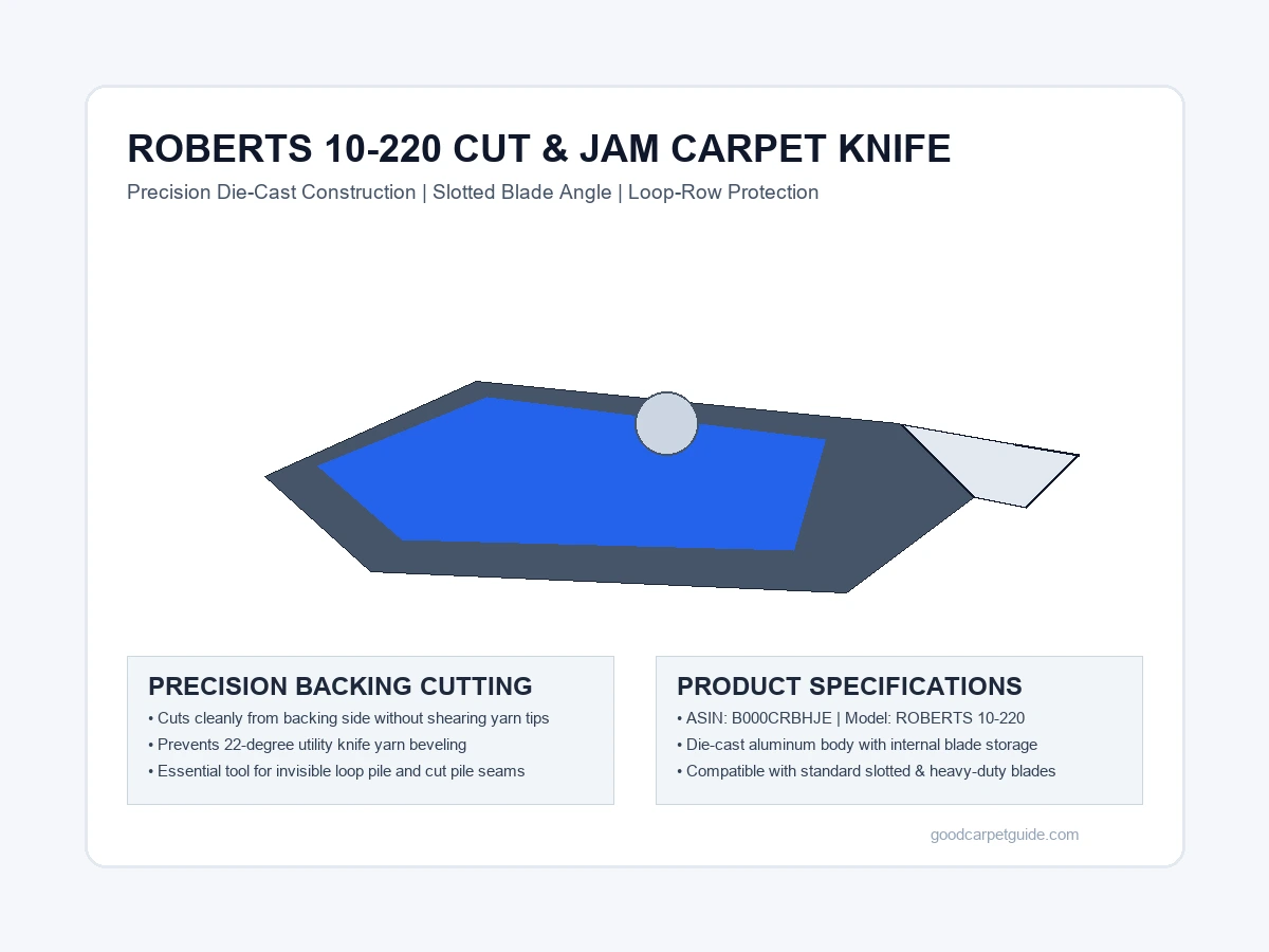 ROBERTS 10-146-3 Cushion Back Carpet Cutter