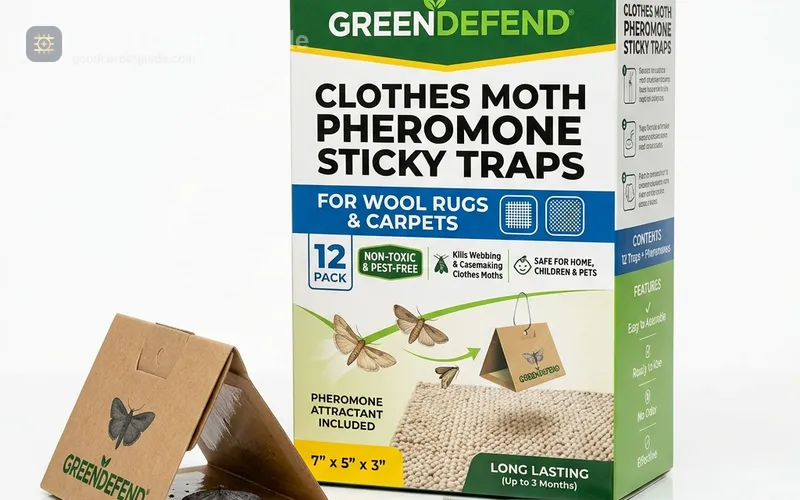 Clothes Moth Pheromone Traps for Wool Carpet, 12-Pack