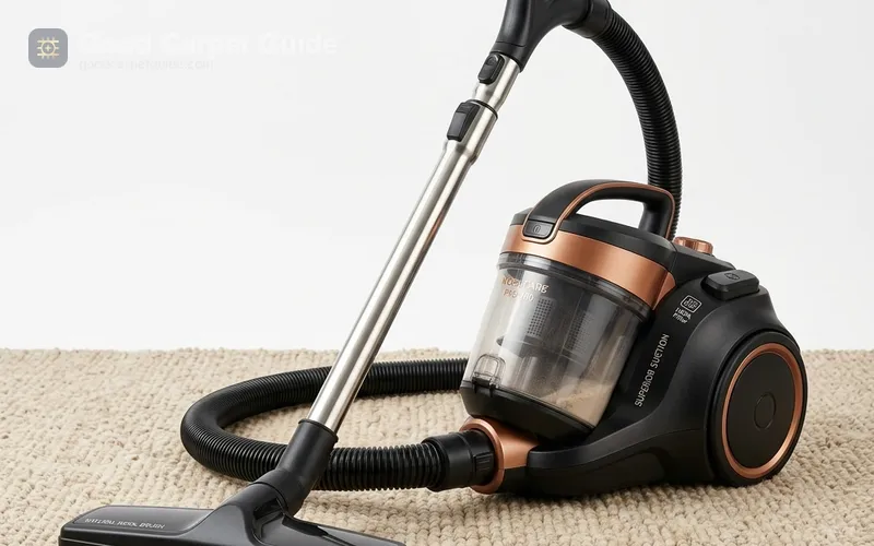 Suction-Only Canister Vacuum with Smooth Floor Tool for Wool Carpet