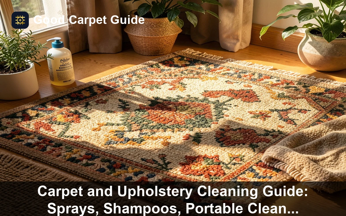 Premium Carpet and Upholstery Cleaning Guide: Sprays, Shampoos, Portable Cleaners (Machines) carpet and rug guide