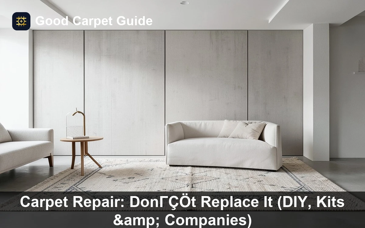 Premium Carpet Repair: DonΓÇÖt Replace It (DIY, Kits &amp; Companies) carpet and rug guide