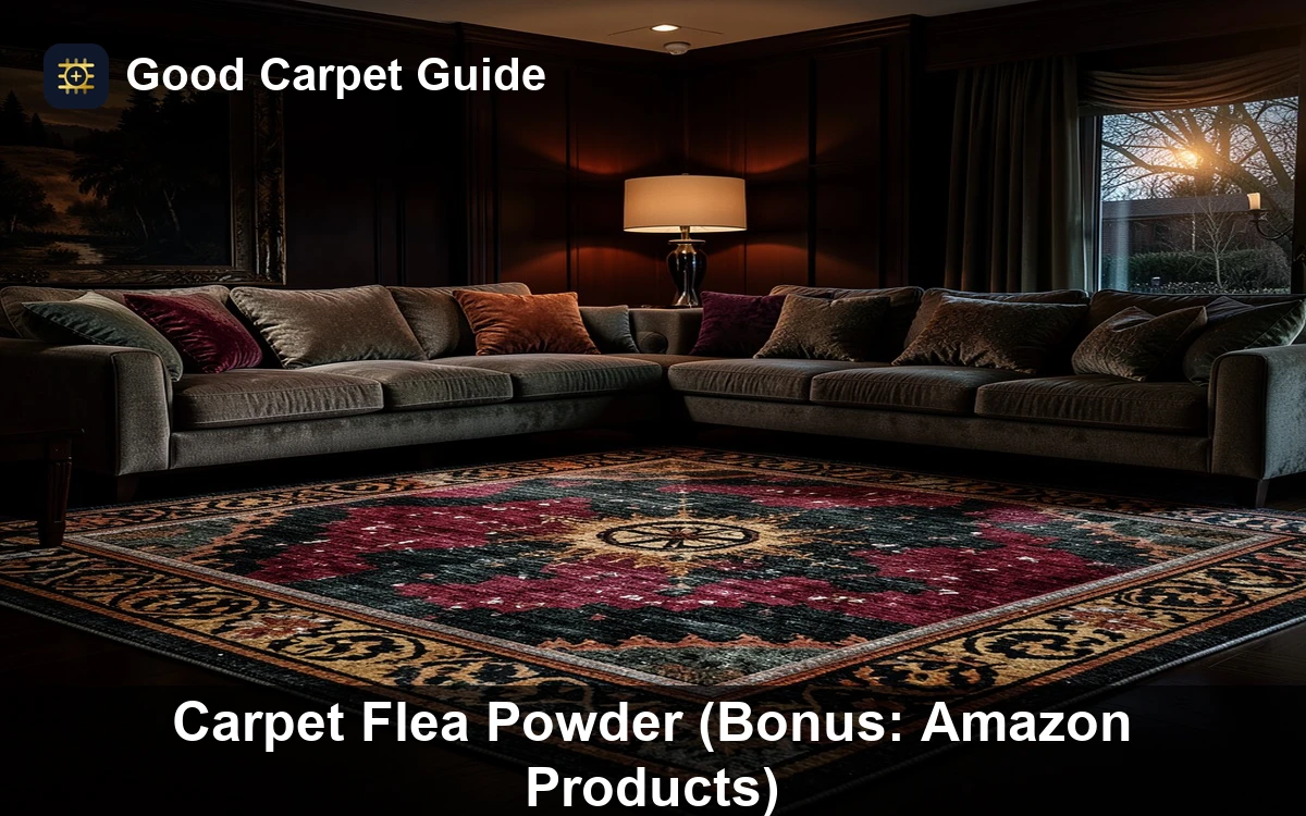 Premium Carpet Flea Powder (Bonus: Amazon Products) carpet and rug guide