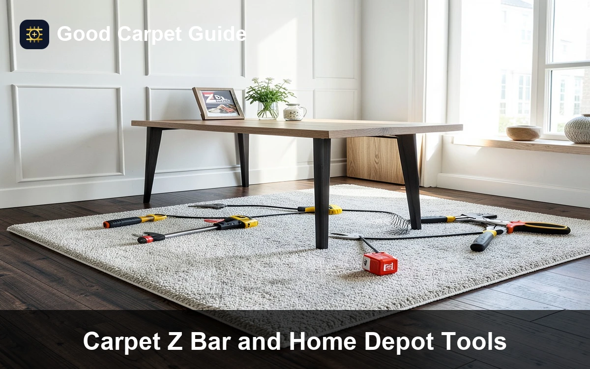 Premium Carpet Z Bar and Home Depot Tools carpet and rug guide