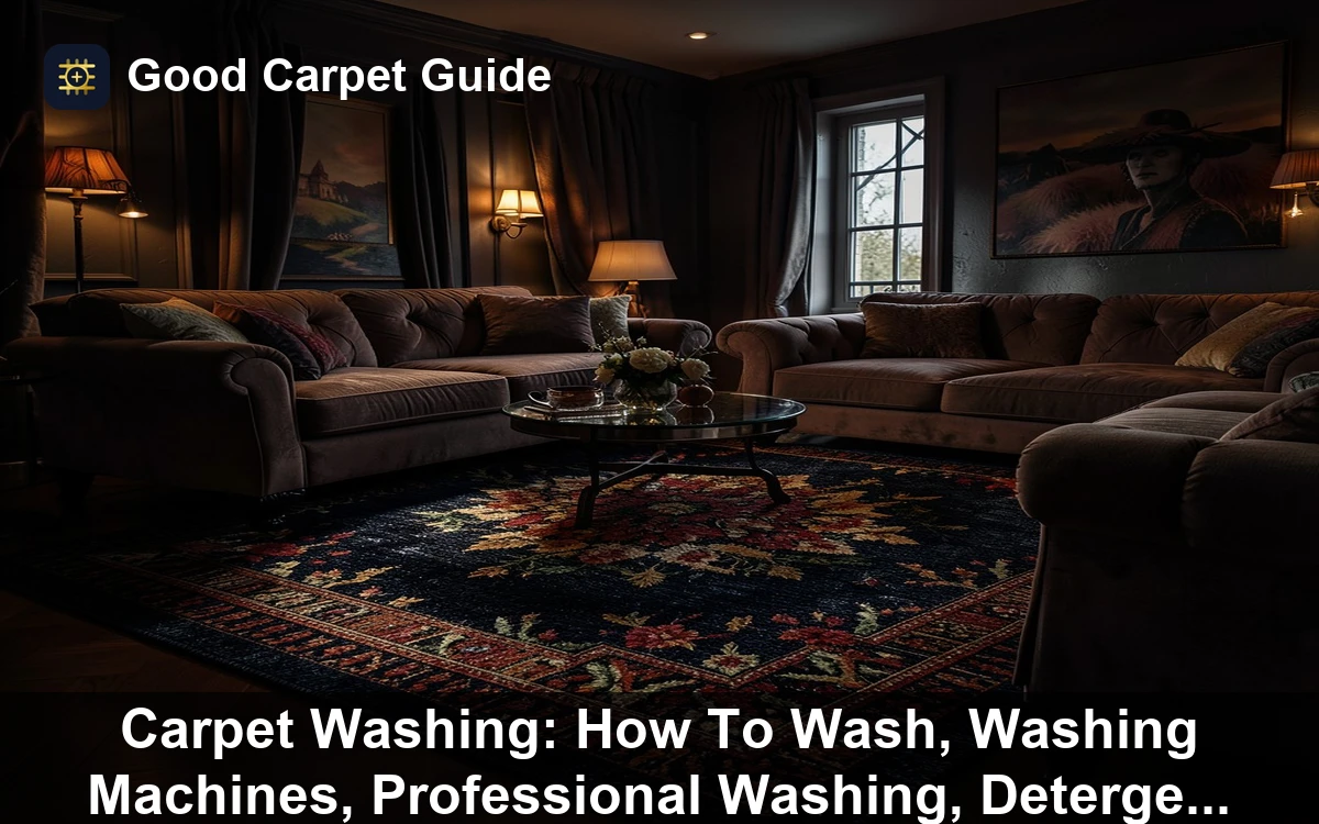 Premium Carpet Washing: How To Wash, Washing Machines, Professional Washing, Detergents and Recommended Products carpet and rug guide