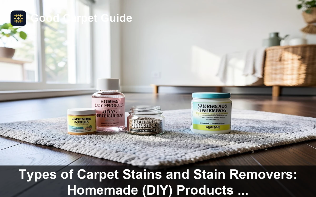 Premium Types of Carpet Stains and Stain Removers: Homemade (DIY) Products and Recommended Products on Amazon carpet and rug guide