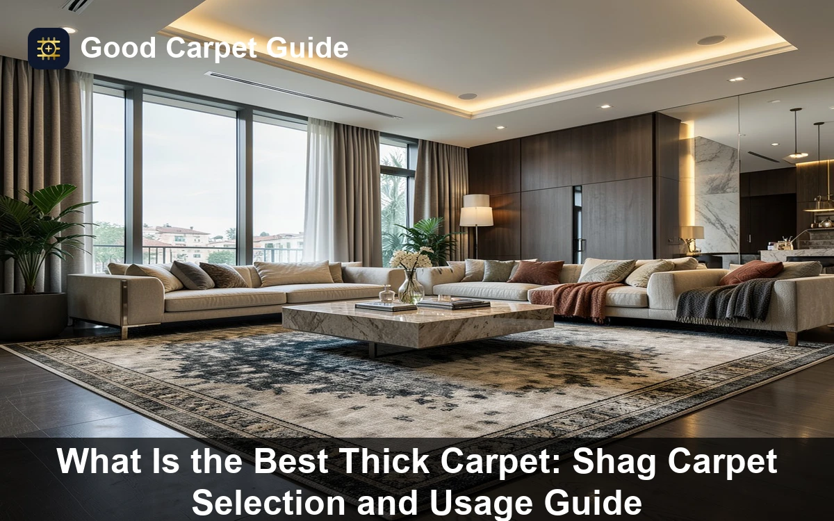 What Is the Best Thick Carpet: Shag Carpet Selection and Usage Guide