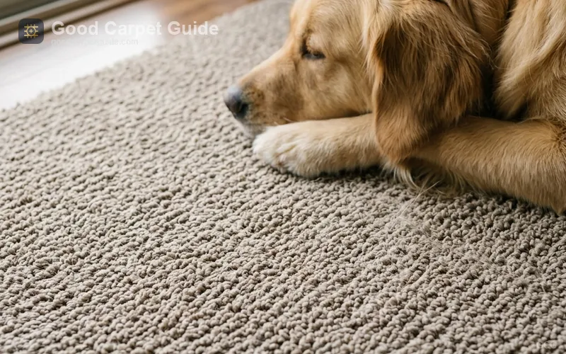 Best carpet for dogs that shed comparison of nylon polyester and triexta fiber types