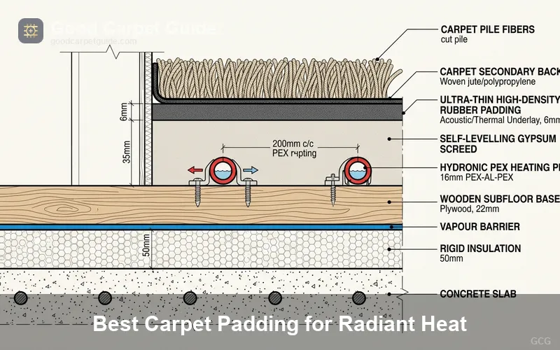 Best Carpet Padding for Radiant Heat: What Installers Spec