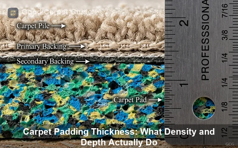 Carpet Padding Thickness: What Density and Depth Actually Do