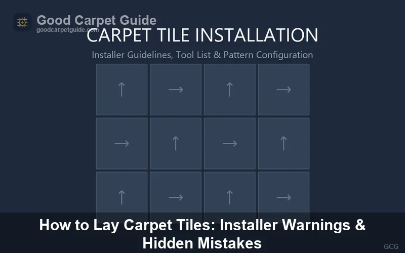 How to Lay Carpet Tiles: Installer Warnings and Hidden Mistakes