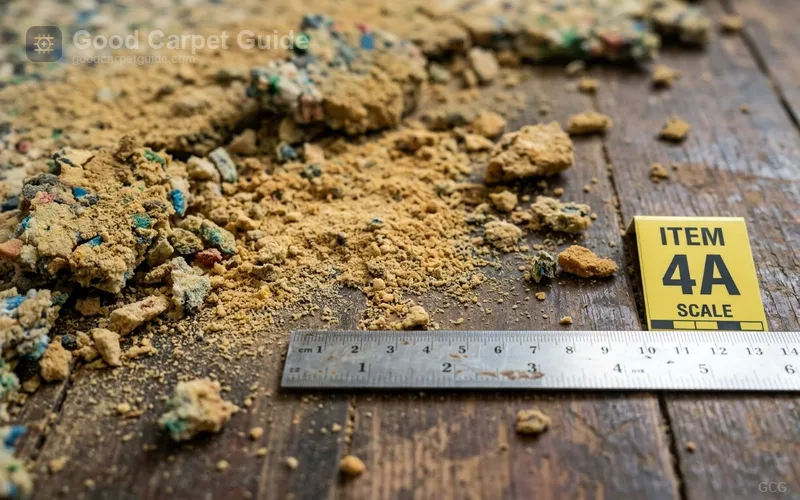 Binder breakdown turns cheap rebonded foam into abrasive powder within two to three years of continuous radiant heat exposure.