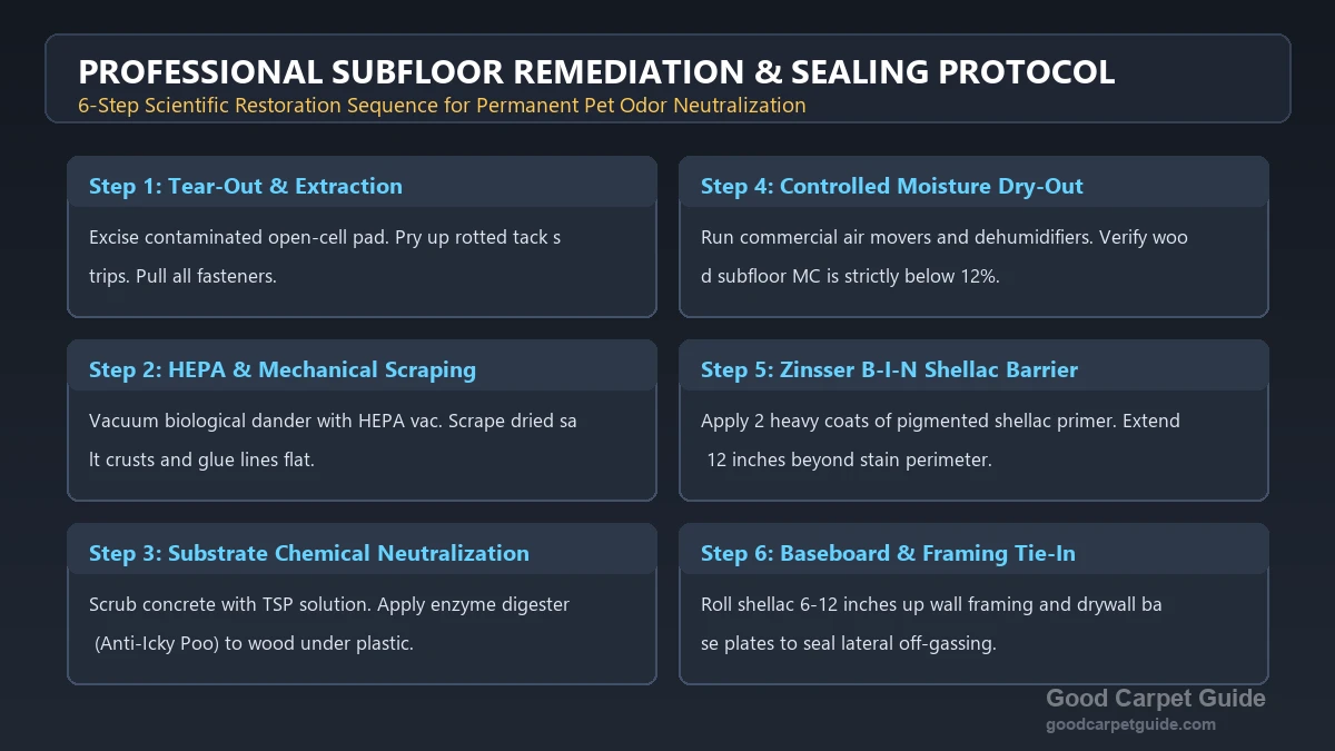 Subfloor Remediation and Sealing Protocol: Step-by-Step Restoration Sequence