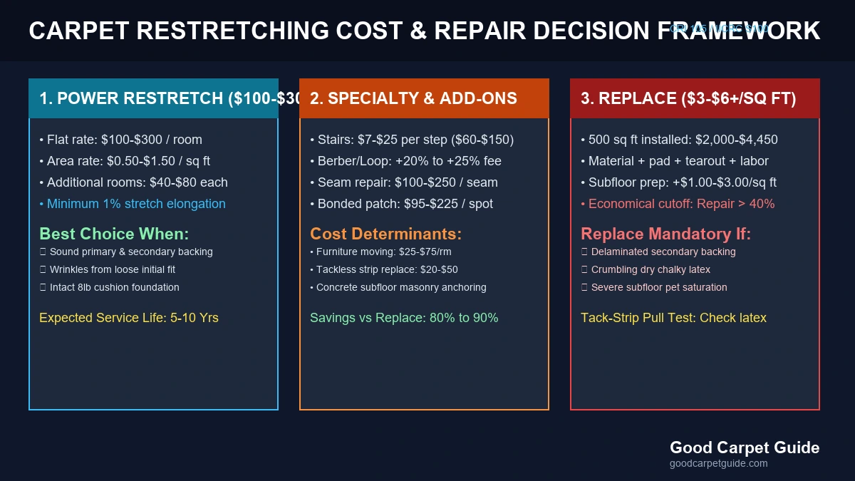 Carpet Restretching Cost: Job-Site Tested Repair Picks