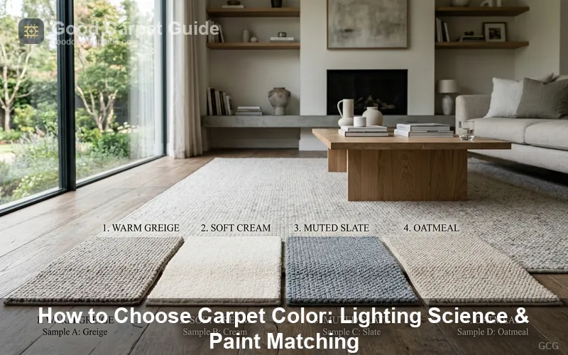 How to Choose Carpet Color: Lighting Science & Paint Matching