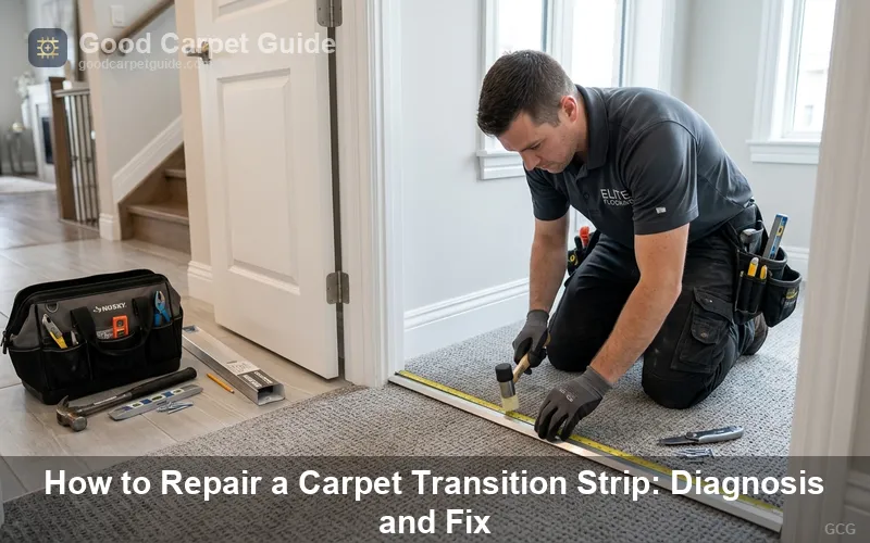 How to repair a carpet transition strip: diagnosis and fix